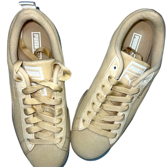 Puma Women’s Mayze Suede Platform Casual Shoes in Light Sand - Picture 8 of 10